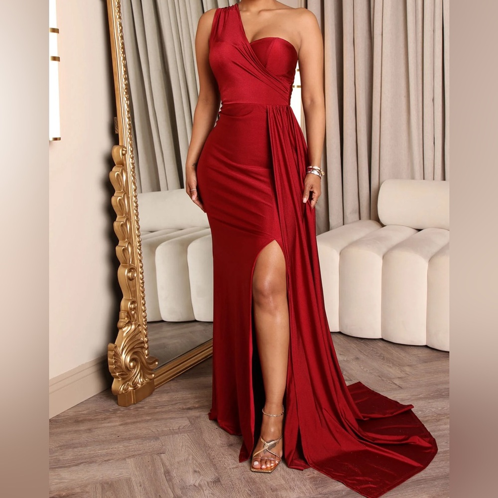 Burgundy Gown